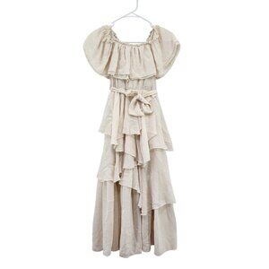 Joyfolie Cream Layered Kids Casual Dress